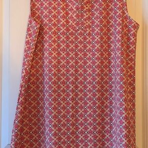 Sigrid Olsen Red and White Patterned golf / tennis dress.
